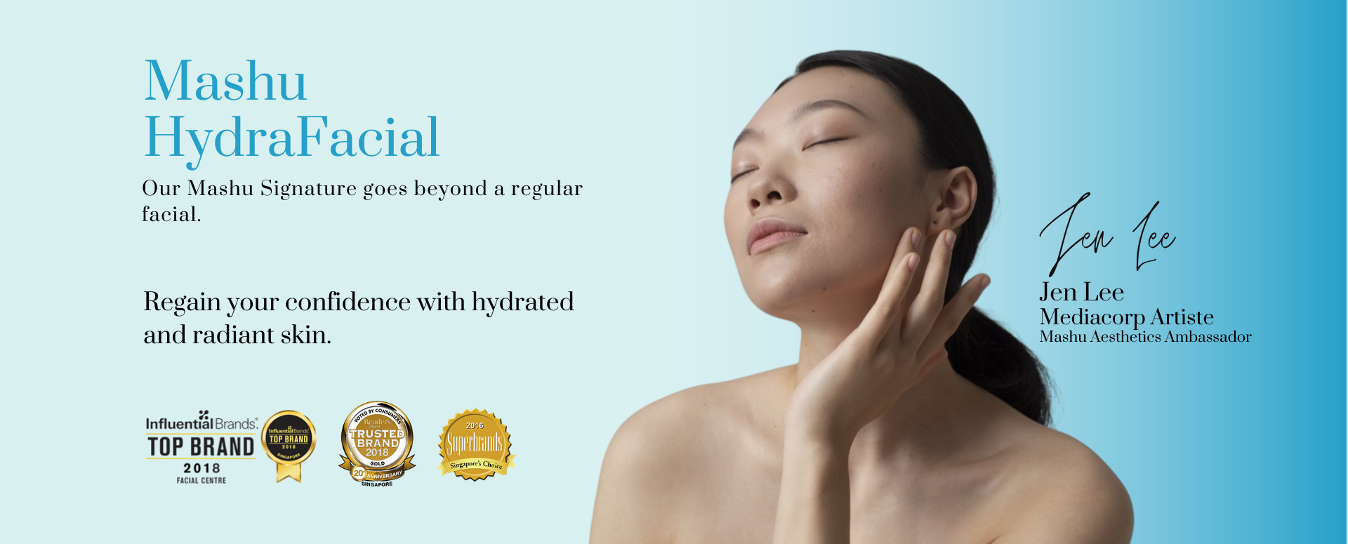 mashu hydrafacial with jen lee